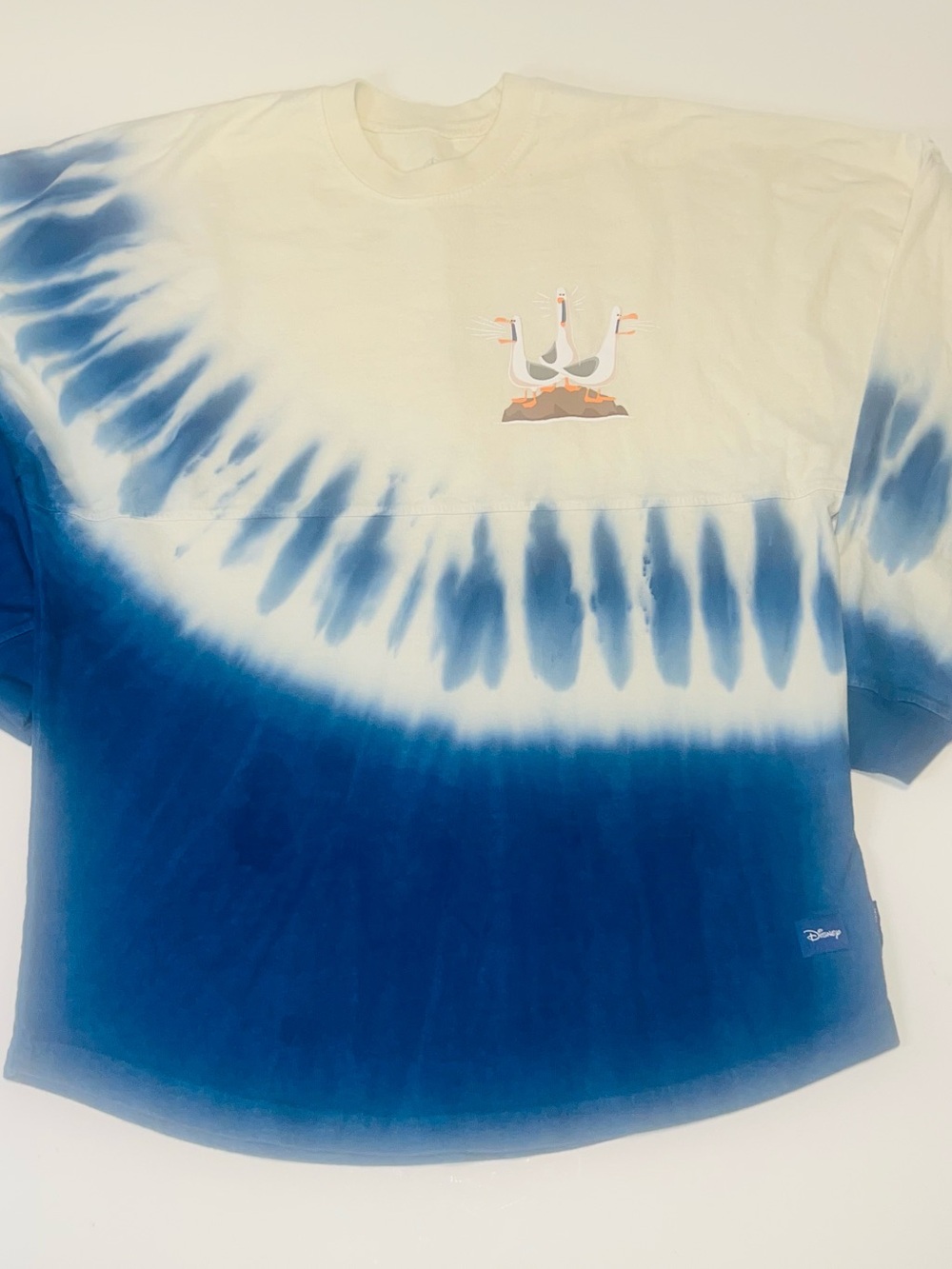 Disney Cream and Blue Tie-Dye Finding Nemo Graphic Spirit Jersey